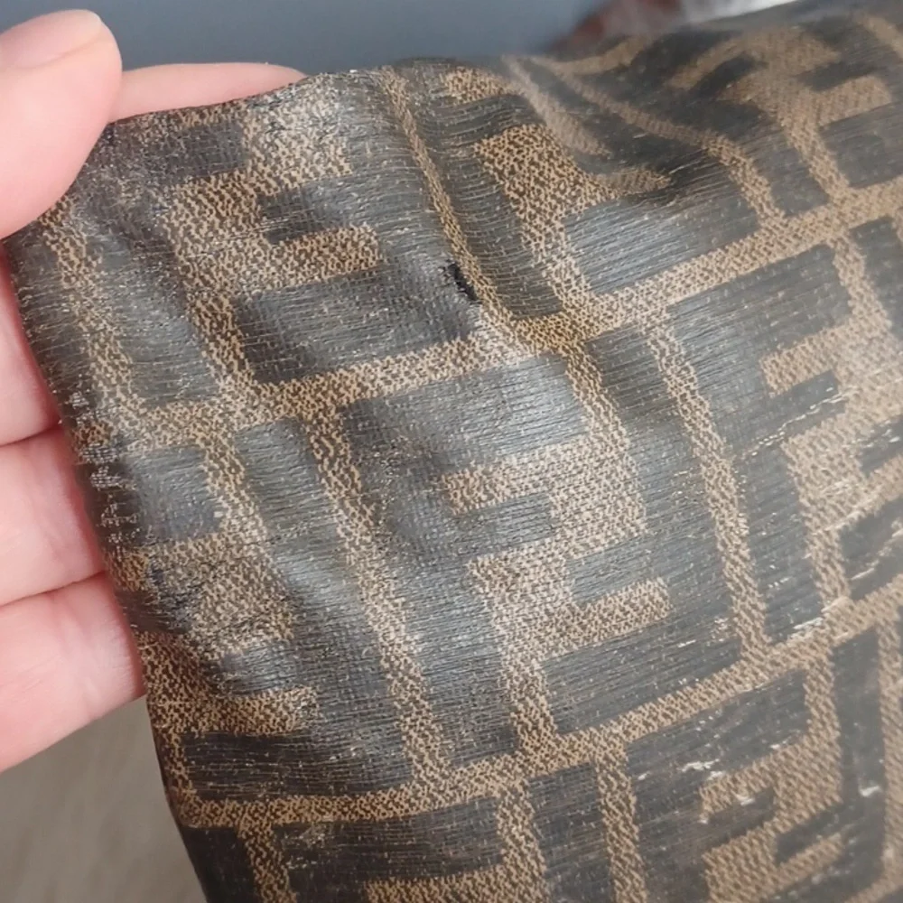 Vintage Fendi Brown Monogram Pouch